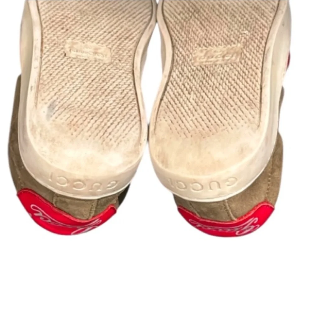 Authentic Gucci luxury designer signature Web suede leather slip on sneakers 13 - Picture 16 of 16